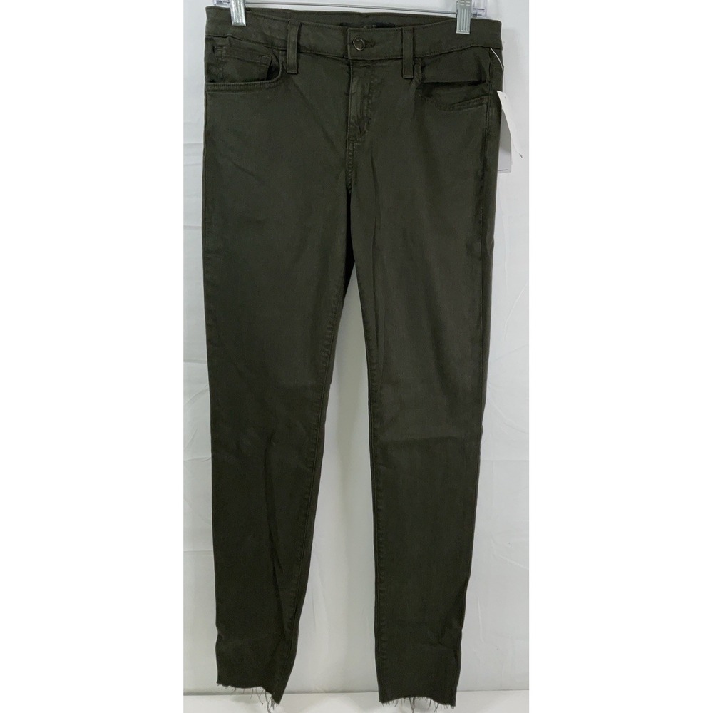NWT Joe's Jeans The Icon Mid Rise Skinny Ankle Jeans Military Green 28" X 29"